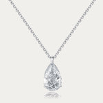 Soi Solitaire Pear Cut Diamond Necklace, 2-2.5ct