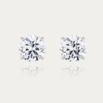 Soi Solitaire White Diamond Earrings