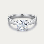 Soi Solitaire White Diamond Ring Square