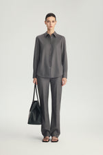Four Seasons Wool Straight Trousers