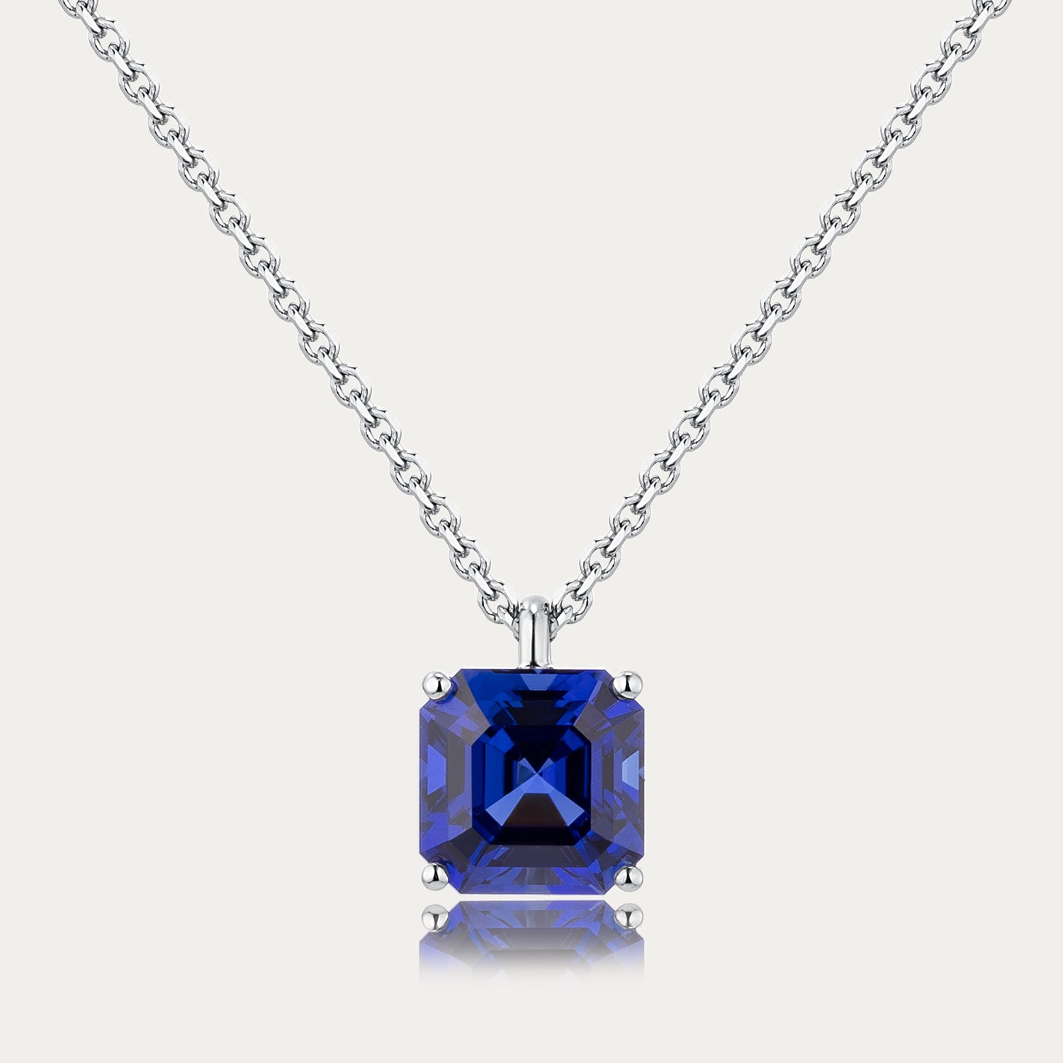 Soi Solitaire Royal Blue Sapphire Necklace