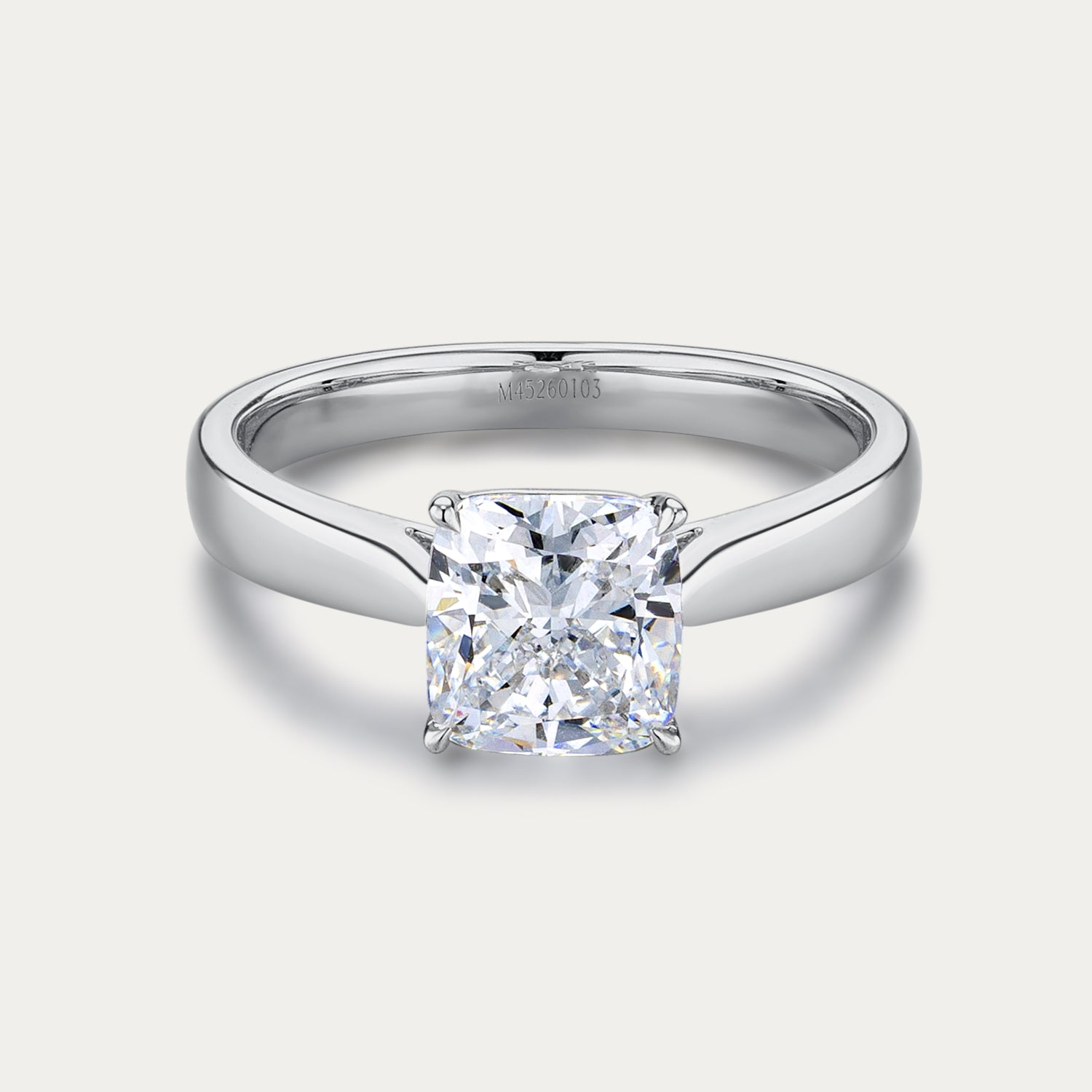 Soi Solitaire White Diamond Ring Square