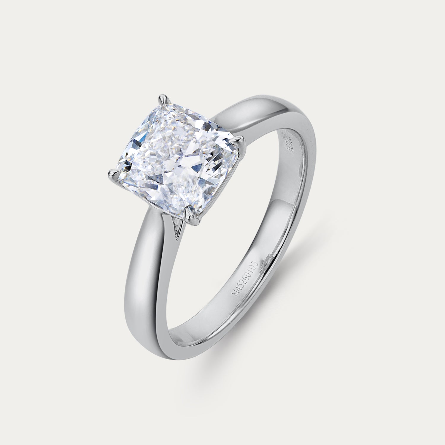 Soi Solitaire White Diamond Ring Square