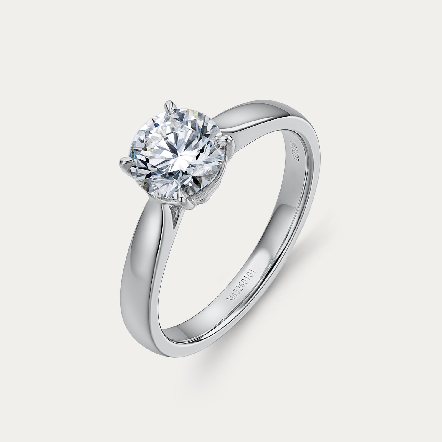 Soi Solitaire White Diamond Ring Round