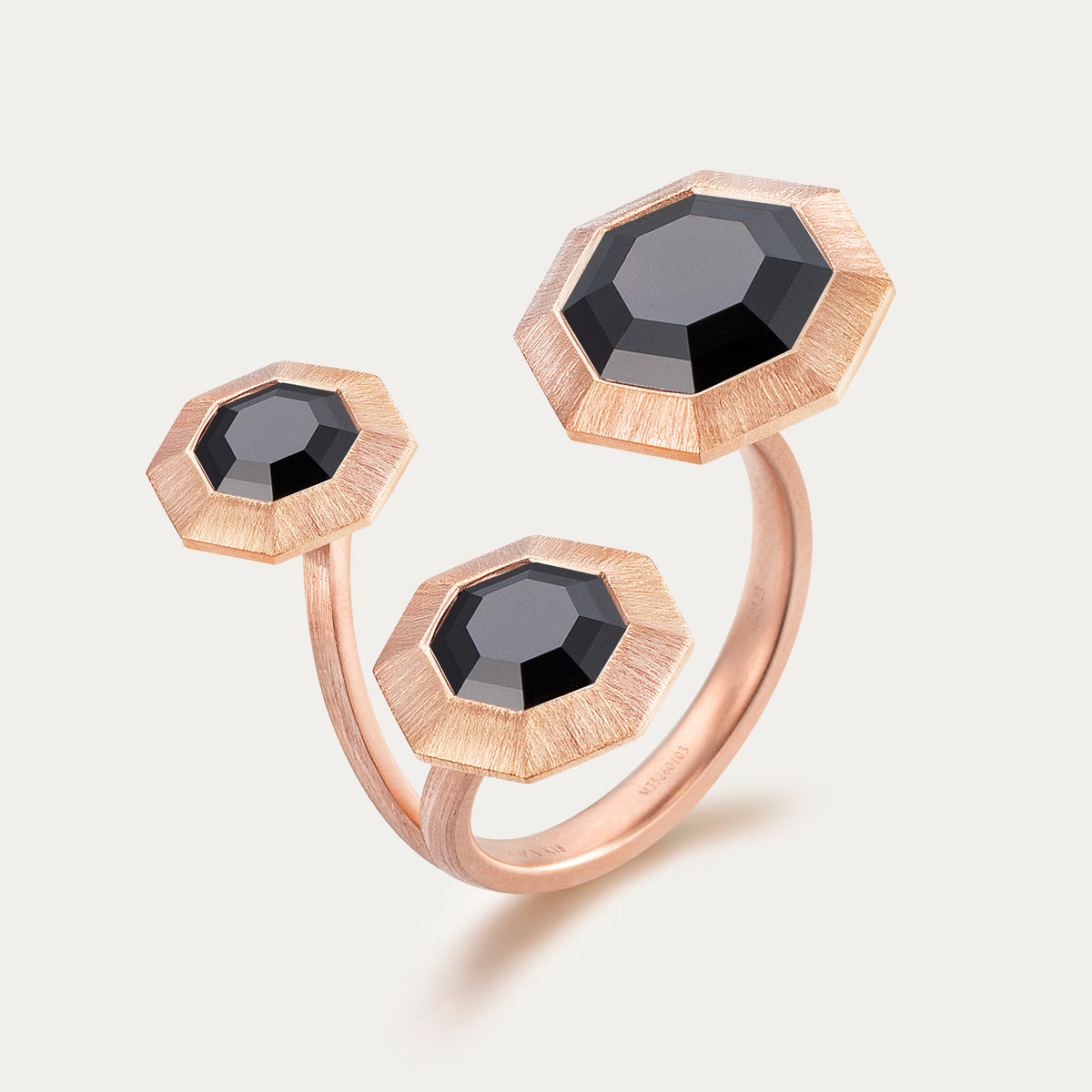 MIRA NOIR PREMIUM BLACK MIRROR Ring