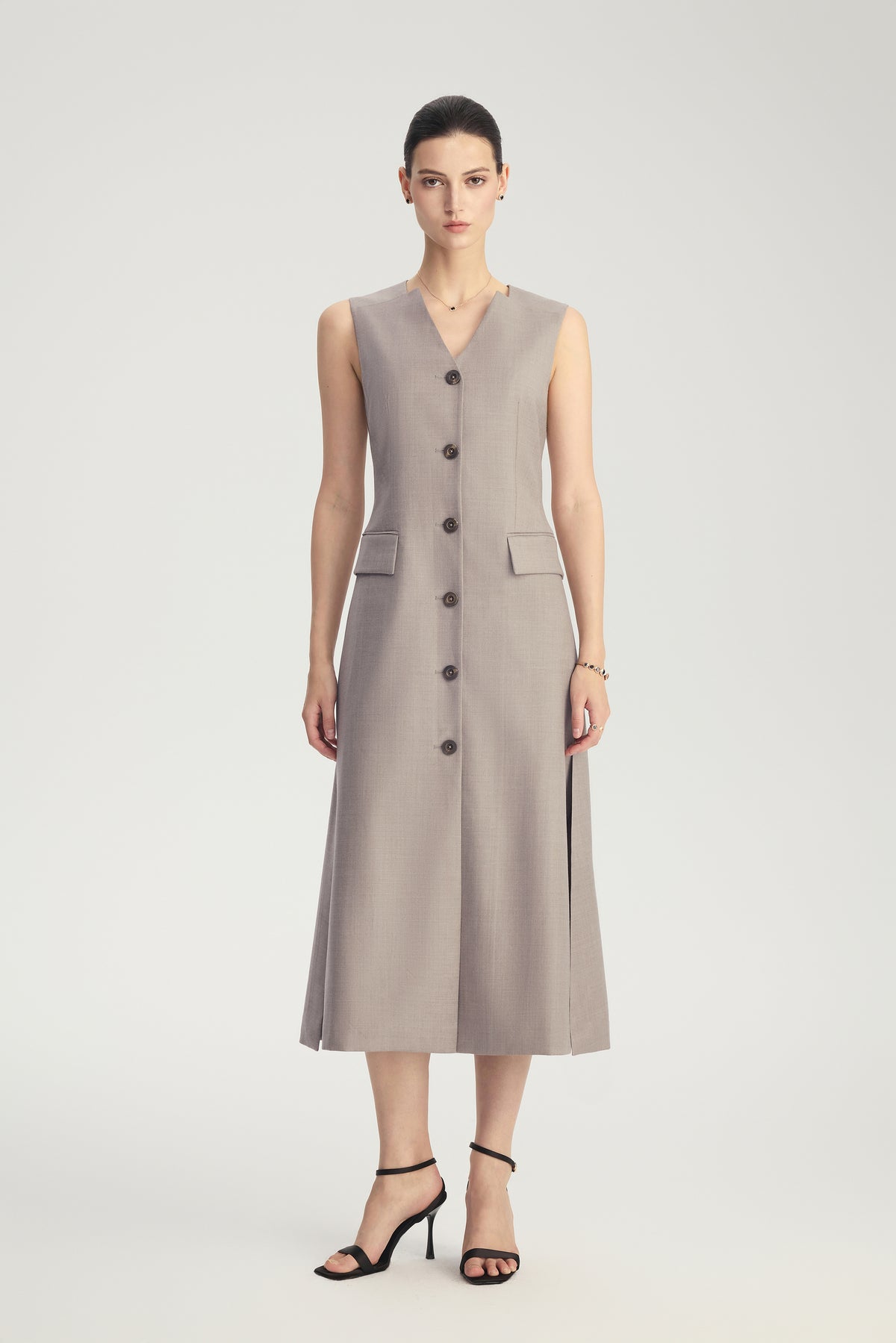 Four Seasons Wool Sleeveless Dress