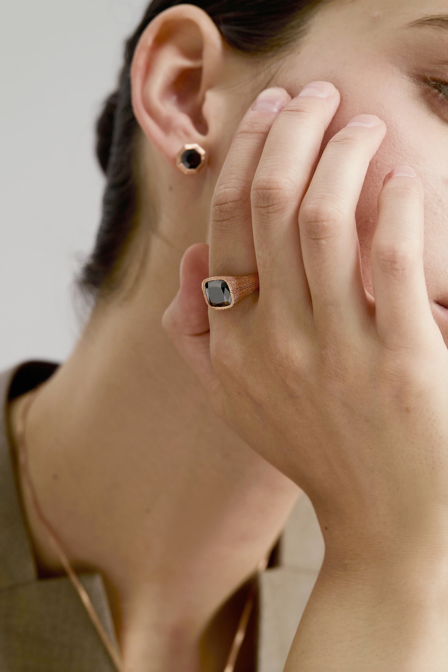 MIRA NOIR QUADRA Ring (Made to Order)