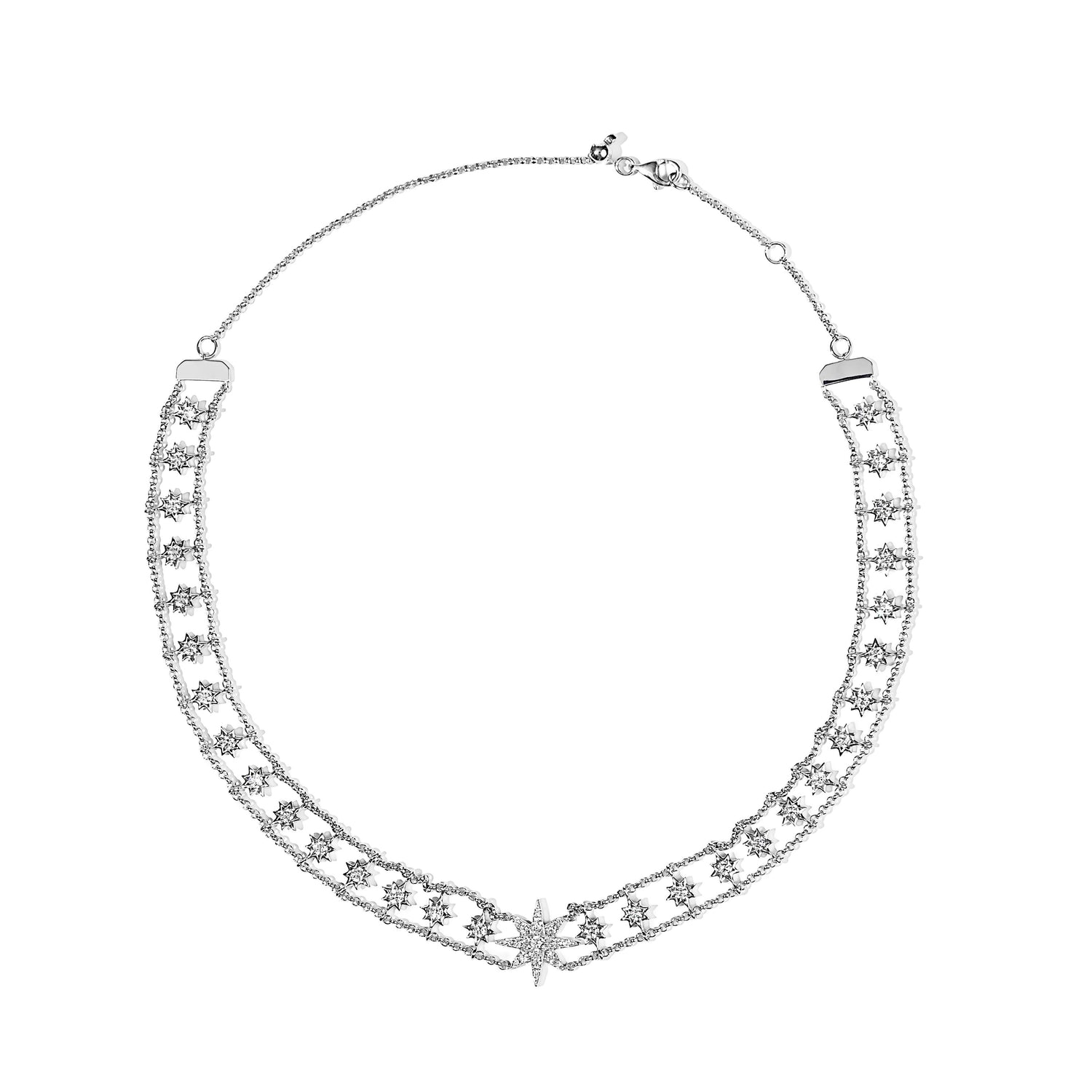 Astres Diamond Station Necklace