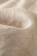 MIRA Metallic Linen Bermuda Shorts in Desert Titanium – view 7